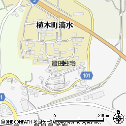 熊本県熊本市北区植木町滴水2309周辺の地図
