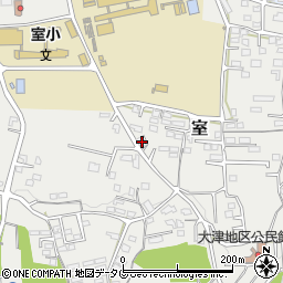 熊本県菊池郡大津町室1876-1周辺の地図