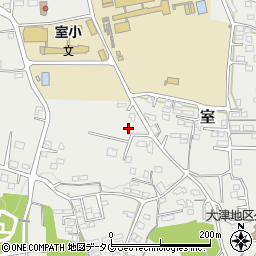 熊本県菊池郡大津町室1872-1周辺の地図