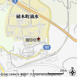 熊本県熊本市北区植木町滴水2308周辺の地図