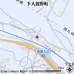 長崎県諫早市下大渡野町1407周辺の地図