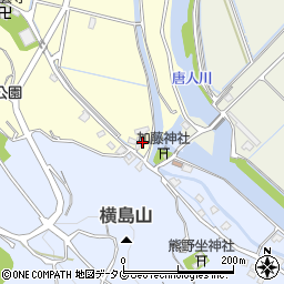 熊本県玉名市横島町大園598周辺の地図