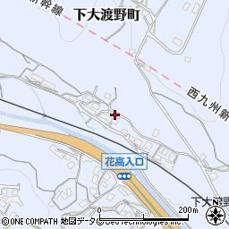 長崎県諫早市下大渡野町1404周辺の地図