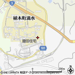 熊本県熊本市北区植木町滴水2307周辺の地図