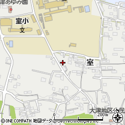熊本県菊池郡大津町室1876-2周辺の地図