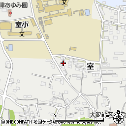 熊本県菊池郡大津町室1876-7周辺の地図