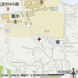 熊本県菊池郡大津町室1876-6周辺の地図