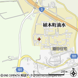 熊本県熊本市北区植木町滴水2300周辺の地図