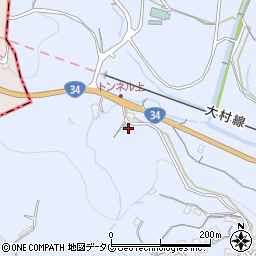 長崎県諫早市下大渡野町1562周辺の地図