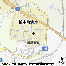 熊本県熊本市北区植木町滴水2303周辺の地図
