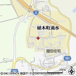 熊本県熊本市北区植木町滴水2298周辺の地図