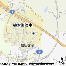 熊本県熊本市北区植木町滴水2289周辺の地図