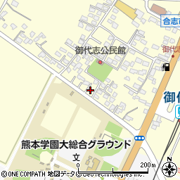 熊本県合志市御代志1757-1周辺の地図
