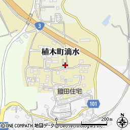 熊本県熊本市北区植木町滴水2292-5周辺の地図