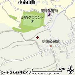 熊本県熊本市北区明徳町周辺の地図