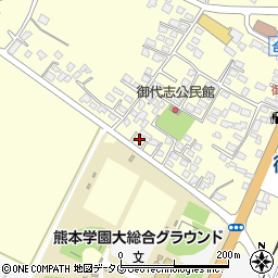 熊本県合志市御代志1757-5周辺の地図