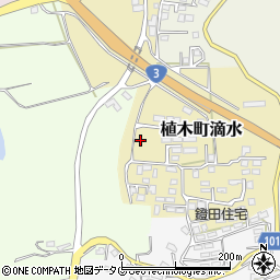 熊本県熊本市北区植木町滴水2296周辺の地図