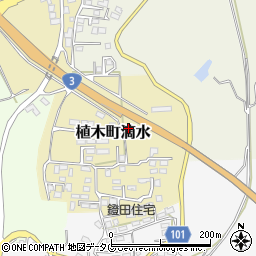熊本県熊本市北区植木町滴水2285周辺の地図