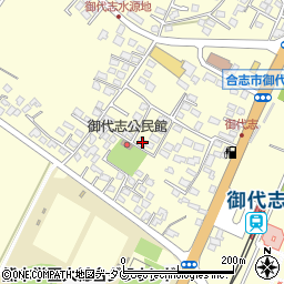 熊本県合志市御代志1743-9周辺の地図