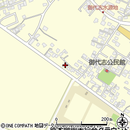 熊本県合志市御代志1810-7周辺の地図