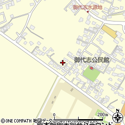 熊本県合志市御代志1819-1周辺の地図