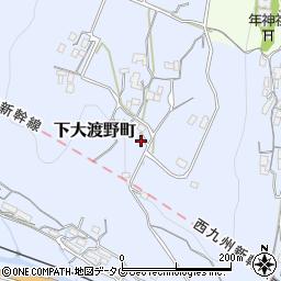 長崎県諫早市下大渡野町2438周辺の地図