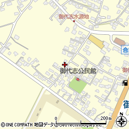 熊本県合志市御代志1822-3周辺の地図
