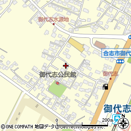 熊本県合志市御代志1743-5周辺の地図