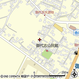 熊本県合志市御代志1822-5周辺の地図