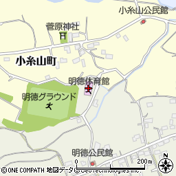 熊本市明徳体育館周辺の地図