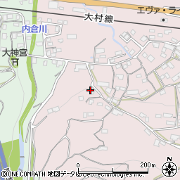 長崎県大村市中里町1128周辺の地図