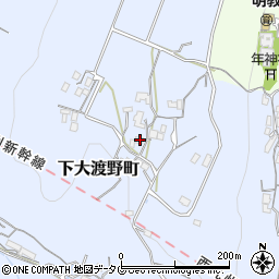 長崎県諫早市下大渡野町2332周辺の地図