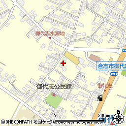 熊本県合志市御代志1686-3周辺の地図