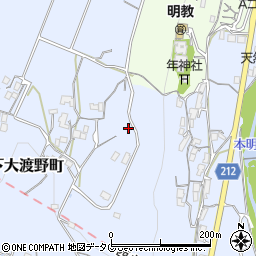 長崎県諫早市下大渡野町2636-1周辺の地図