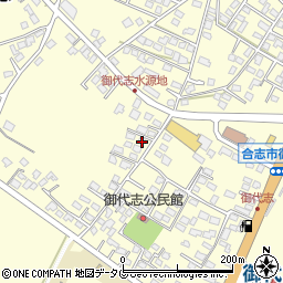 熊本県合志市御代志1837-2周辺の地図