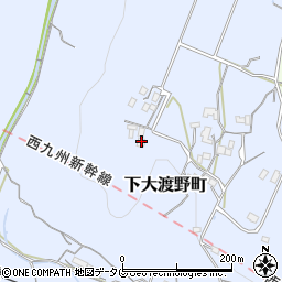 長崎県諫早市下大渡野町2354-2周辺の地図