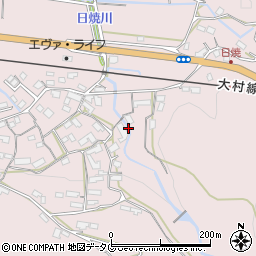 長崎県大村市中里町周辺の地図