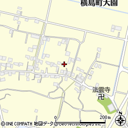 熊本県玉名市横島町大園302周辺の地図
