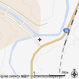 大分県佐伯市直川大字仁田原726周辺の地図