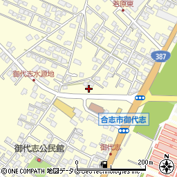 熊本県合志市御代志1674-4周辺の地図