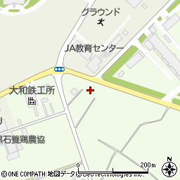 ガッツレンタカー熊本合志店周辺の地図