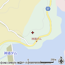 〒851-2423 長崎県長崎市神浦下大中尾町の地図