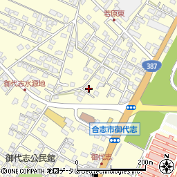 熊本県合志市御代志1667-1周辺の地図