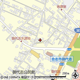 熊本県合志市御代志1665-342周辺の地図