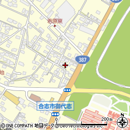 熊本県合志市御代志1604-1周辺の地図