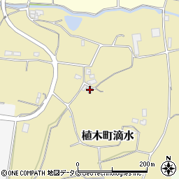 熊本県熊本市北区植木町滴水1414-3周辺の地図