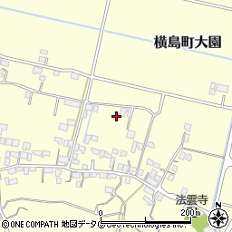 熊本県玉名市横島町大園283周辺の地図