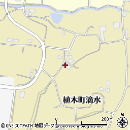 熊本県熊本市北区植木町滴水1414周辺の地図
