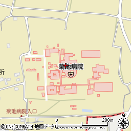菊池病院（国立病院機構）周辺の地図