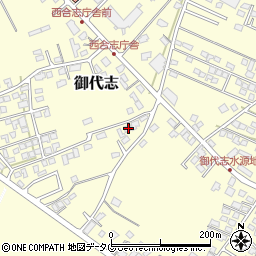 熊本県合志市御代志1849-6周辺の地図